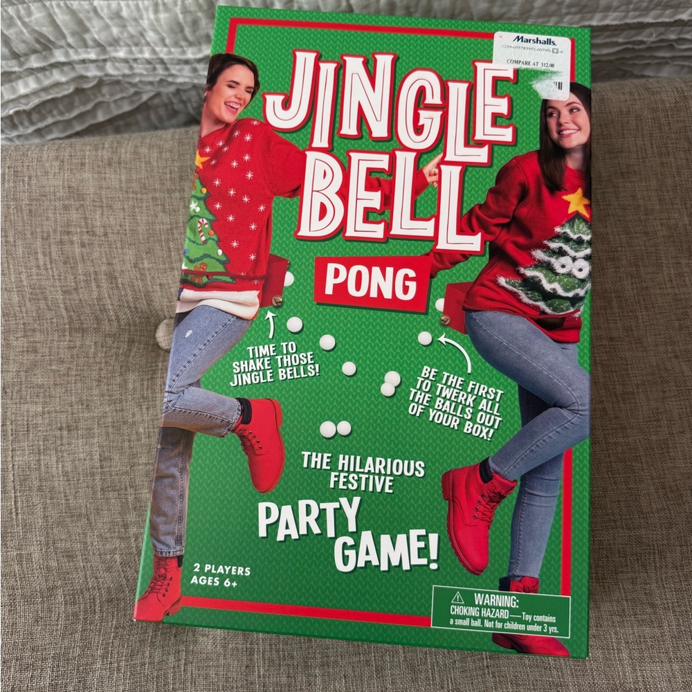 Jingle Bell Pong Party Game